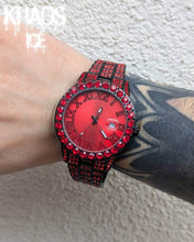 Cargar imagen en el visor de la galería, Reloj zirconia cubica roja