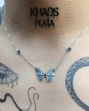 Cargar imagen en el visor de la galería, Collar mariposa con cadena 45-50 cm