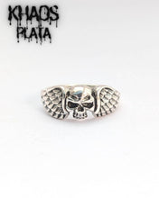 Cargar imagen en el visor de la galería, Anillo cráneo alado