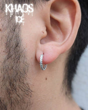 Cargar imagen en el visor de la galería, Aro argolla zirconia cúbica 1 par