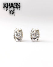 Cargar imagen en el visor de la galería, Aros alados moissanita 8 MM x 10 MM par