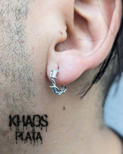 Cargar imagen en el visor de la galería, Aros argolla de púas par