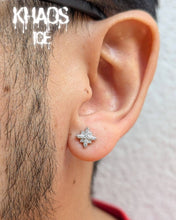 Cargar imagen en el visor de la galería, Aros moissanita estrella 2 par