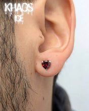Cargar imagen en el visor de la galería, Aros corazón 4.5 mm par