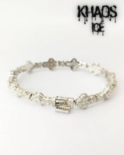 Cargar imagen en el visor de la galería, Brazalete zirconia cubica cruces 2