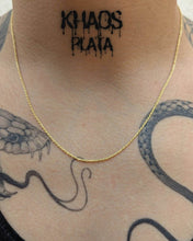 Cargar imagen en el visor de la galería, Cadena turbillon en promoción 45 cm acabado en oro 18k