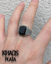 Cargar imagen en el visor de la galería, Anillo onix ajustable