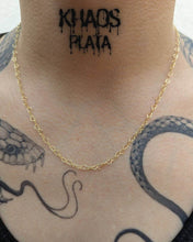 Cargar imagen en el visor de la galería, Cadena corazones en promoción 50 cm acabado en oro 18k