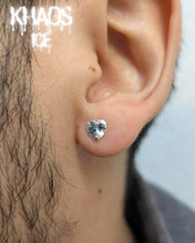 Cargar imagen en el visor de la galería, Aros corazón 4.5 mm par