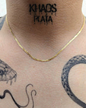 Cargar imagen en el visor de la galería, Cadena grumet en promoción 45 cm acabado en oro 18k