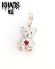 Cargar imagen en el visor de la galería, Colgante oso moissanita 2