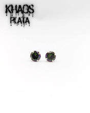 Cargar imagen en el visor de la galería, Redondo 8 mm color topacio par