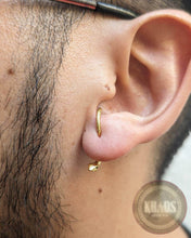 Cargar imagen en el visor de la galería, Serpiente 2 Par Acabado en Oro 18k