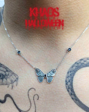 Cargar imagen en el visor de la galería, Collar mariposa con cadena 45-50 cm