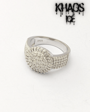 Cargar imagen en el visor de la galería, Anillo redondo baguette moissanita