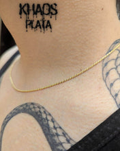 Cargar imagen en el visor de la galería, Cadena turbillon en promoción 45 cm acabado en oro 18k