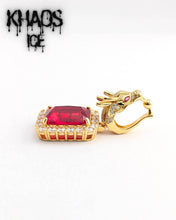 Cargar imagen en el visor de la galería, Dragón zirconia cúbica acabado en oro 18k