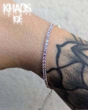 Cargar imagen en el visor de la galería, Pulsera tennis amatista 2 mm