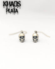 Cargar imagen en el visor de la galería, Aros calavera colgante par