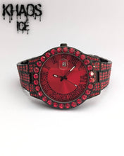 Cargar imagen en el visor de la galería, Reloj zirconia cubica roja