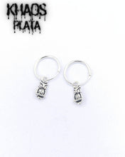 Cargar imagen en el visor de la galería, Aros argolla búho par