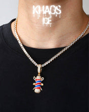 Cargar imagen en el visor de la galería, Colgante barbero zirconia cubica