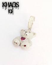 Cargar imagen en el visor de la galería, Colgante oso moissanita 2