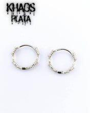 Cargar imagen en el visor de la galería, Aros argolla de púas par