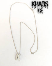 Cargar imagen en el visor de la galería, Letra moissanita con cadena 45 cm-50 cm