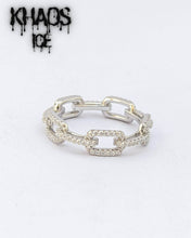 Cargar imagen en el visor de la galería, Anillo cadena diamantada