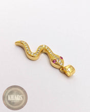 Cargar imagen en el visor de la galería, Serpiente Zirconia Cubica Acabado en Oro 18 K