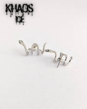 Cargar imagen en el visor de la galería, Aros serpiente 2 zirconia cubica