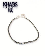 Cargar imagen en el visor de la galería, Pulsera tennis zirconia cubica negra 2 mm