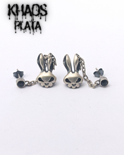 Cargar imagen en el visor de la galería, Aro conejo colgante par