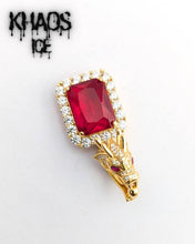 Cargar imagen en el visor de la galería, Dragón zirconia cúbica acabado en oro 18k