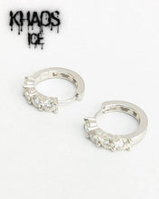Cargar imagen en el visor de la galería, Aro argollas moissanita 12 mm par