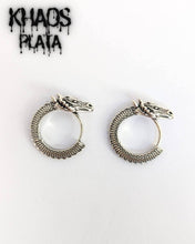Cargar imagen en el visor de la galería, Aros argolla dragón par