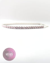 Cargar imagen en el visor de la galería, Pulsera Tennis zirconia cubica rosa 3 MM