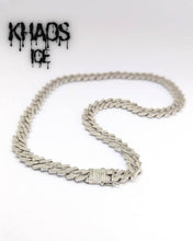 Cargar imagen en el visor de la galería, Cadena cubana 10 mm zirconia cubica 2