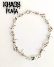 Cargar imagen en el visor de la galería, Pulsera alambre de púas