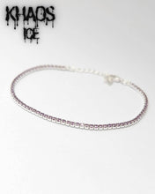 Cargar imagen en el visor de la galería, Pulsera tennis amatista 2 mm