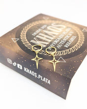 Cargar imagen en el visor de la galería, Estrella Par acabado en oro 18k