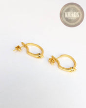 Cargar imagen en el visor de la galería, Serpiente 2 Par Acabado en Oro 18k