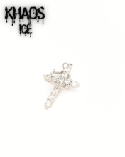 Cargar imagen en el visor de la galería, Collar cruz con corona zirconia cubica