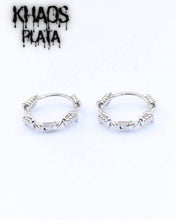 Cargar imagen en el visor de la galería, Aros argolla de púas par