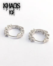 Cargar imagen en el visor de la galería, Aro argollas swarovski 12 mm par