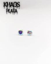 Cargar imagen en el visor de la galería, Redondo 8 mm color topacio par