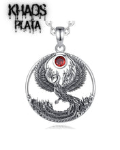 Cargar imagen en el visor de la galería, Colgante ave fénix