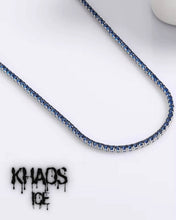 Cargar imagen en el visor de la galería, Cadena tennis zirconia cubica azul 3 MM