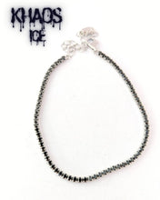 Cargar imagen en el visor de la galería, Pulsera tennis zirconia cubica negra 2 mm